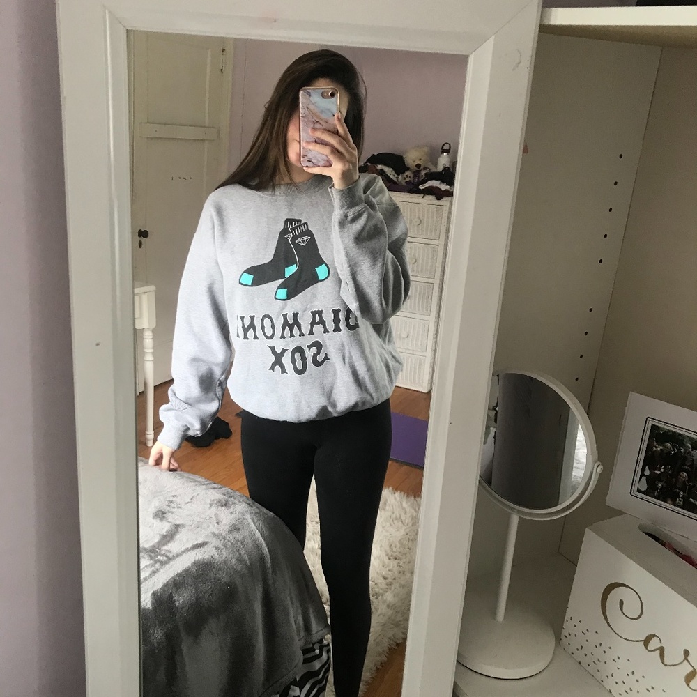 Diamond Sox Gray Crewneck